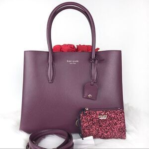 ♥️ kate spade leather satchel and mini wallet ♥️